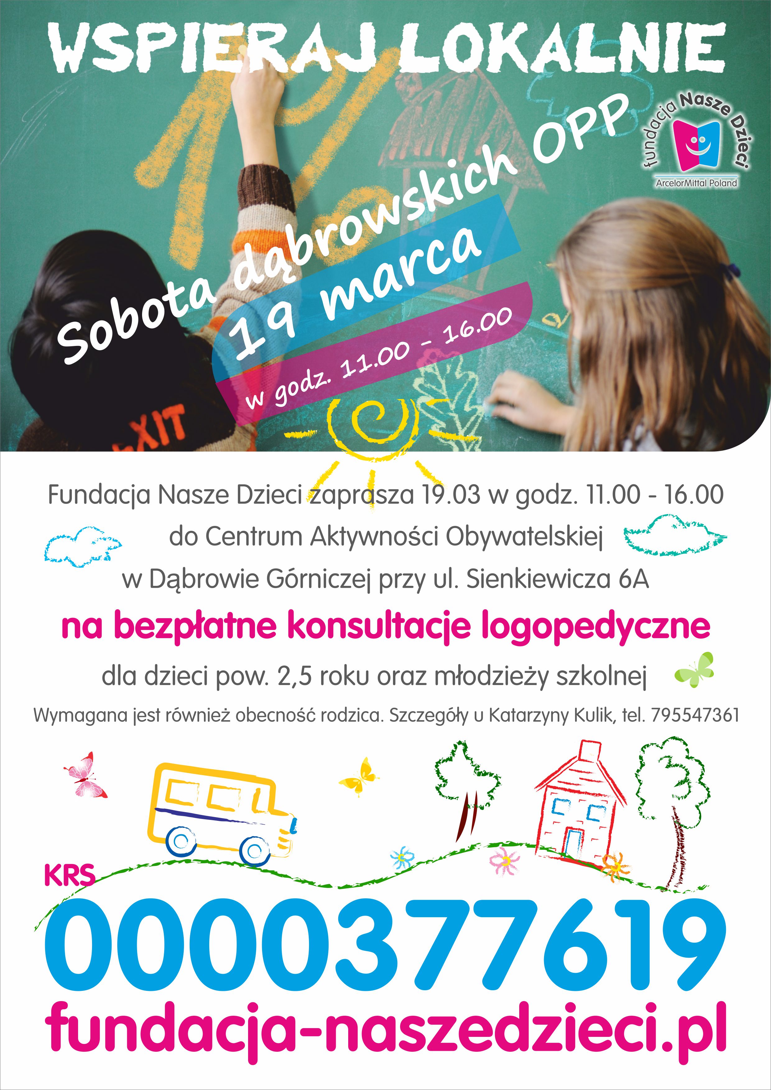 1%, 1 procent, opp, 0000377619, edukacja, bezpłatny program do rozliczeń podatkowych PIT 2015, Fundacja Nasze Dzieci, Dąbrowa Górnicza, Kraków, jeden procen