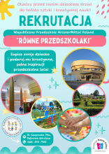 Rekrutacja do przedszkola ArcelorMittal Poland "Równe Przedszkolaki" w Dąbrowie Górniczej